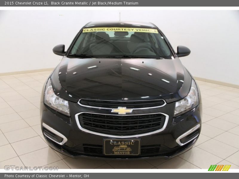 Black Granite Metallic / Jet Black/Medium Titanium 2015 Chevrolet Cruze LS