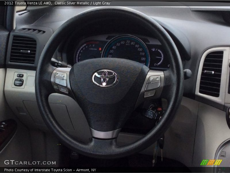 Classic Silver Metallic / Light Gray 2012 Toyota Venza LE AWD