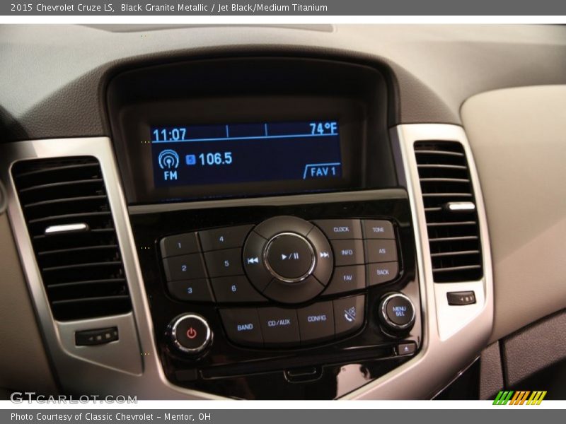 Black Granite Metallic / Jet Black/Medium Titanium 2015 Chevrolet Cruze LS