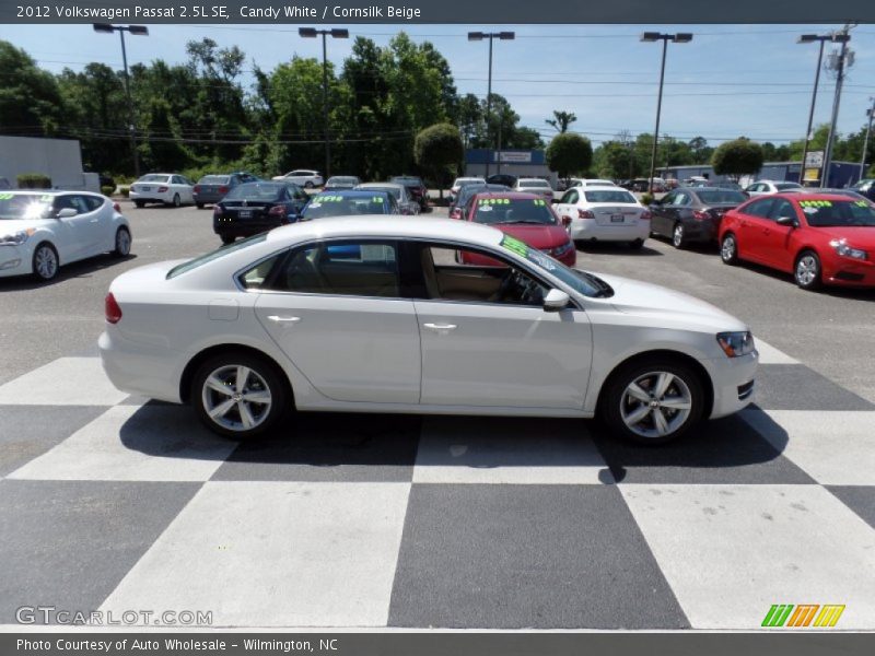 Candy White / Cornsilk Beige 2012 Volkswagen Passat 2.5L SE