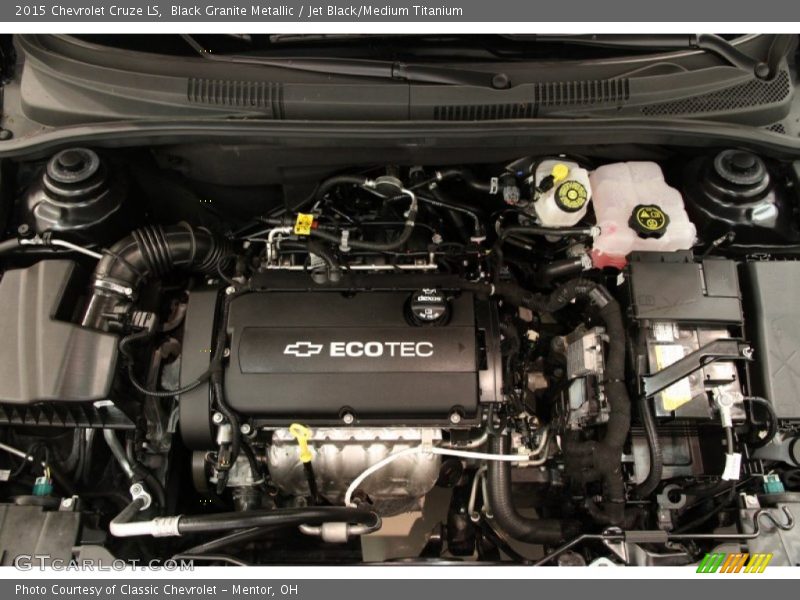 Black Granite Metallic / Jet Black/Medium Titanium 2015 Chevrolet Cruze LS