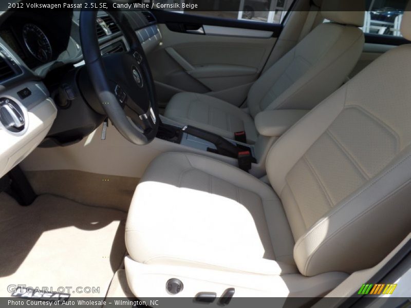 Candy White / Cornsilk Beige 2012 Volkswagen Passat 2.5L SE
