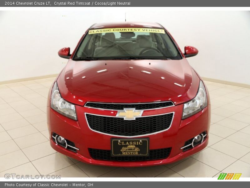 Crystal Red Tintcoat / Cocoa/Light Neutral 2014 Chevrolet Cruze LT