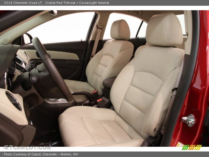 Crystal Red Tintcoat / Cocoa/Light Neutral 2014 Chevrolet Cruze LT