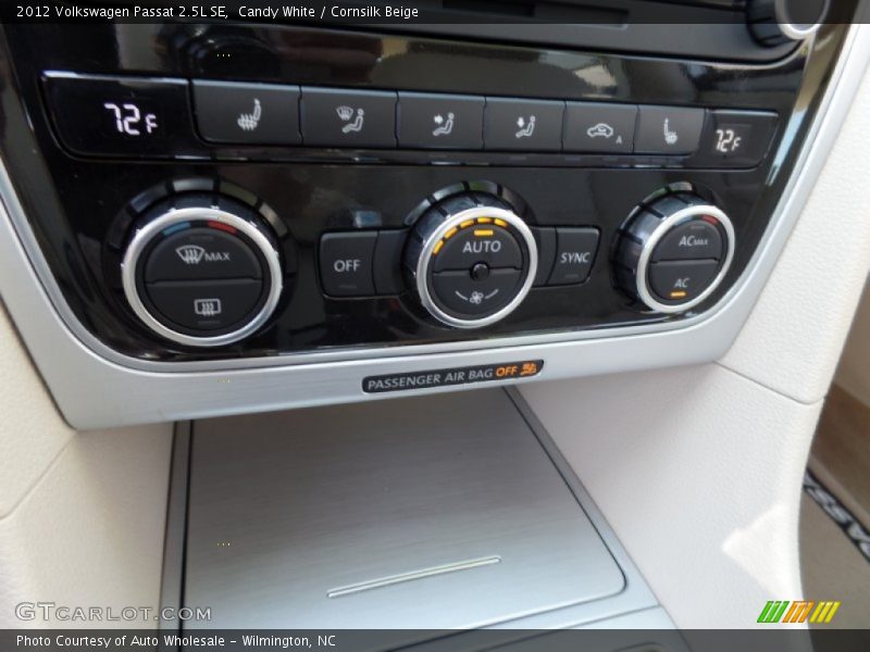 Candy White / Cornsilk Beige 2012 Volkswagen Passat 2.5L SE