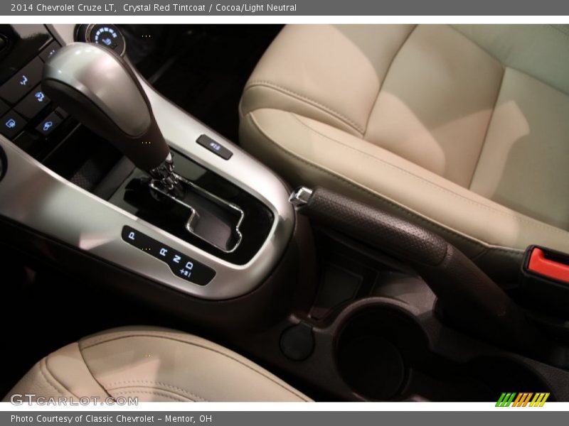 Crystal Red Tintcoat / Cocoa/Light Neutral 2014 Chevrolet Cruze LT
