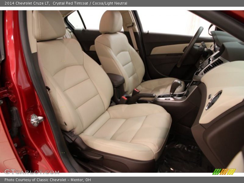 Crystal Red Tintcoat / Cocoa/Light Neutral 2014 Chevrolet Cruze LT