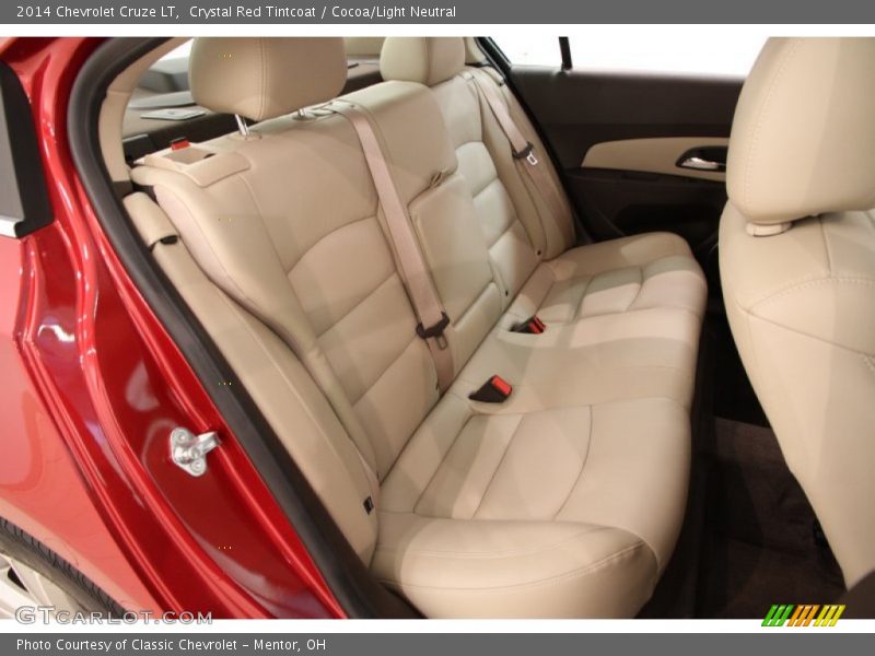 Crystal Red Tintcoat / Cocoa/Light Neutral 2014 Chevrolet Cruze LT