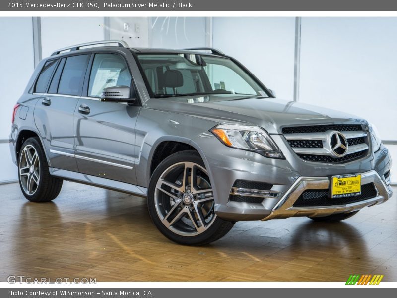 Paladium Silver Metallic / Black 2015 Mercedes-Benz GLK 350