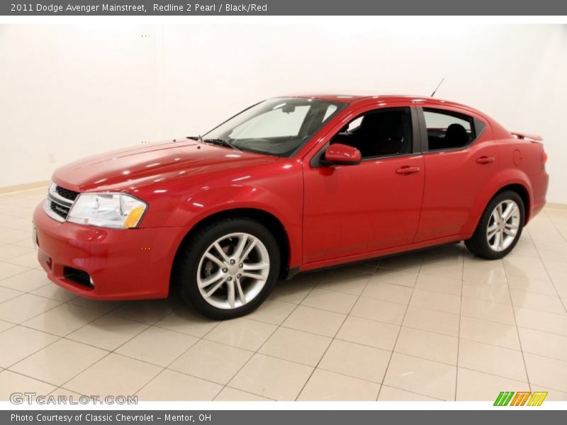 Redline 2 Pearl / Black/Red 2011 Dodge Avenger Mainstreet