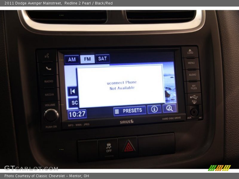 Redline 2 Pearl / Black/Red 2011 Dodge Avenger Mainstreet