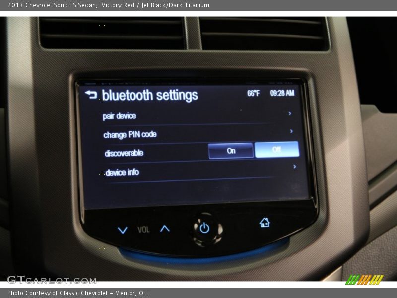 Victory Red / Jet Black/Dark Titanium 2013 Chevrolet Sonic LS Sedan