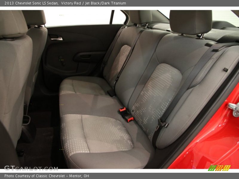 Victory Red / Jet Black/Dark Titanium 2013 Chevrolet Sonic LS Sedan