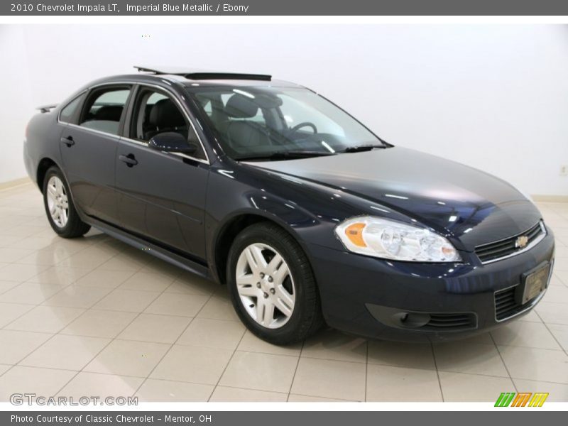 Imperial Blue Metallic / Ebony 2010 Chevrolet Impala LT