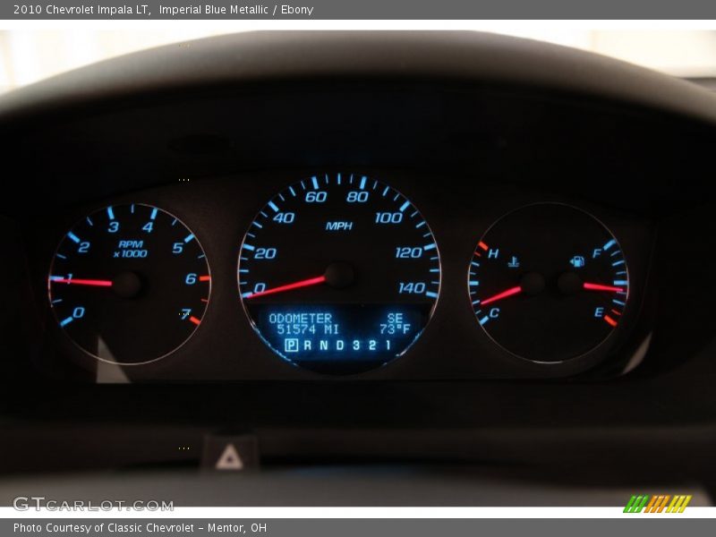 Imperial Blue Metallic / Ebony 2010 Chevrolet Impala LT
