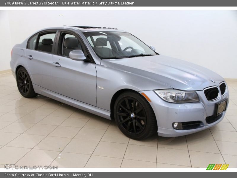 Blue Water Metallic / Grey Dakota Leather 2009 BMW 3 Series 328i Sedan