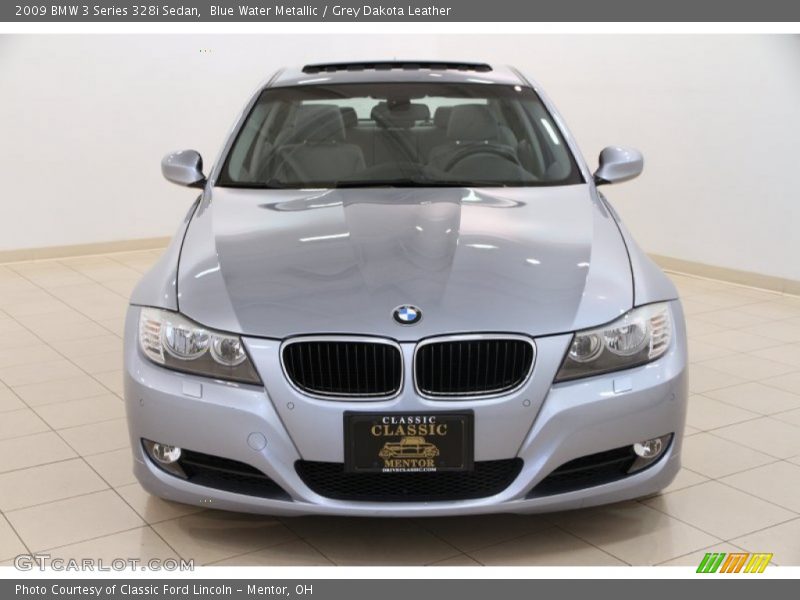 Blue Water Metallic / Grey Dakota Leather 2009 BMW 3 Series 328i Sedan