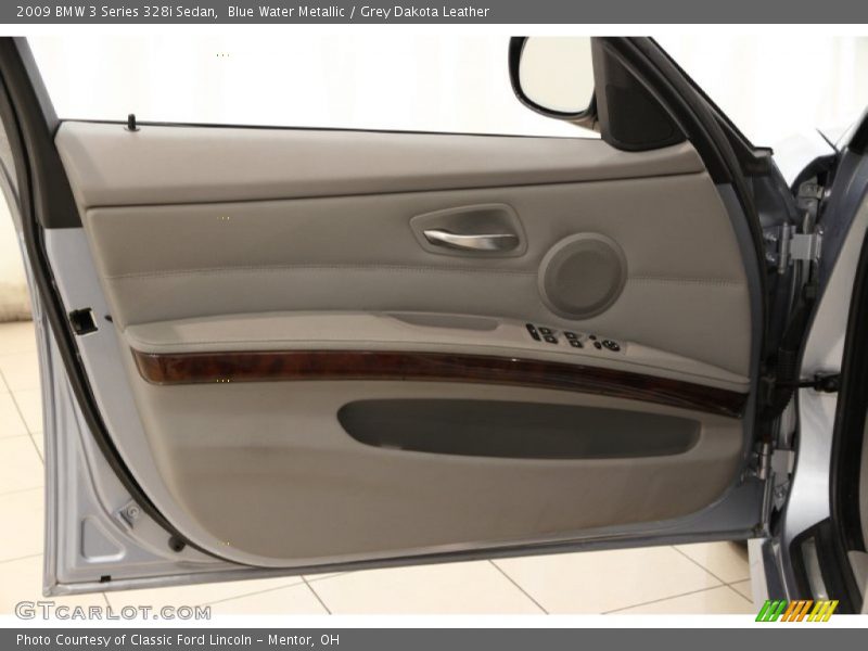 Blue Water Metallic / Grey Dakota Leather 2009 BMW 3 Series 328i Sedan