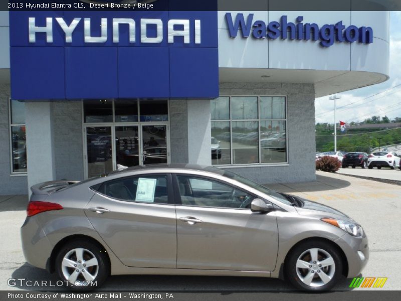 Desert Bronze / Beige 2013 Hyundai Elantra GLS