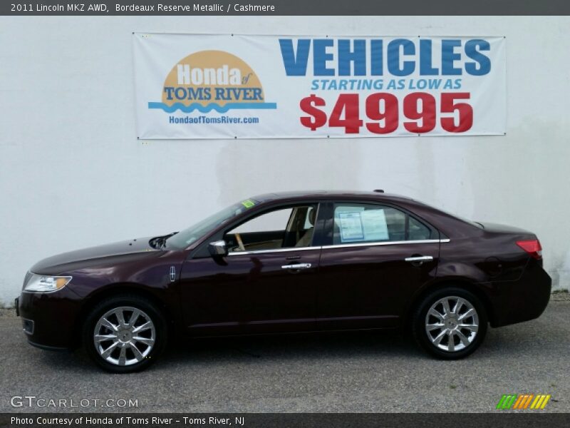 Bordeaux Reserve Metallic / Cashmere 2011 Lincoln MKZ AWD