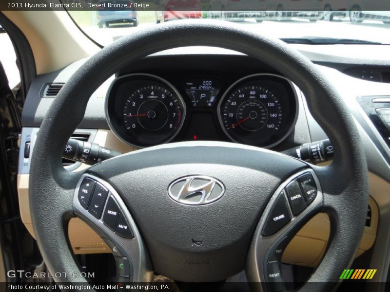 Desert Bronze / Beige 2013 Hyundai Elantra GLS