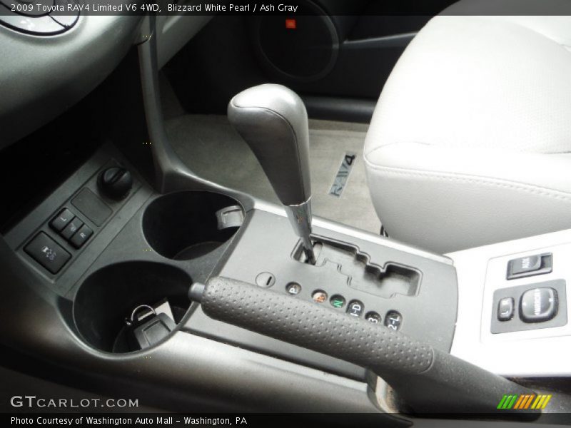 Blizzard White Pearl / Ash Gray 2009 Toyota RAV4 Limited V6 4WD