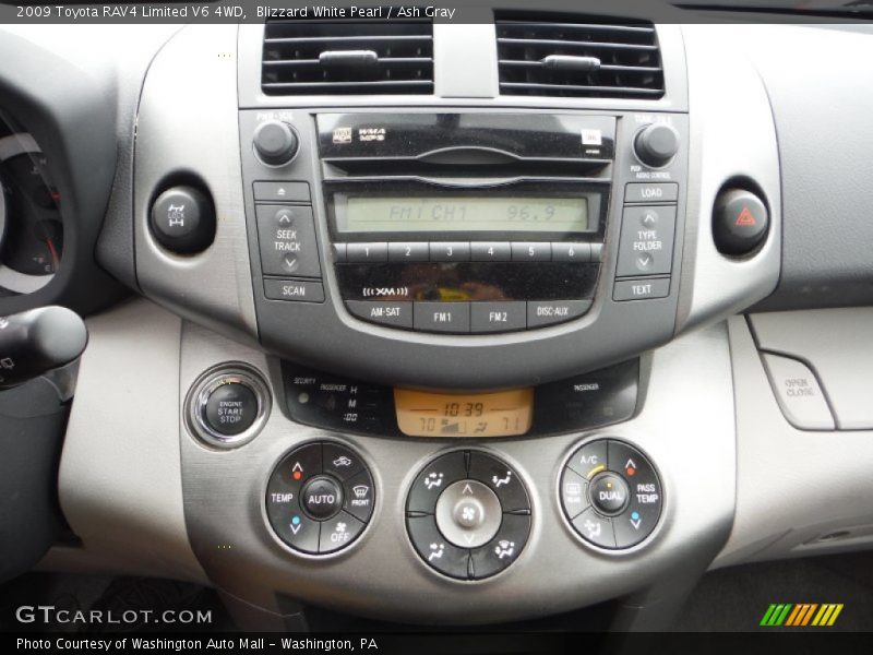 Blizzard White Pearl / Ash Gray 2009 Toyota RAV4 Limited V6 4WD