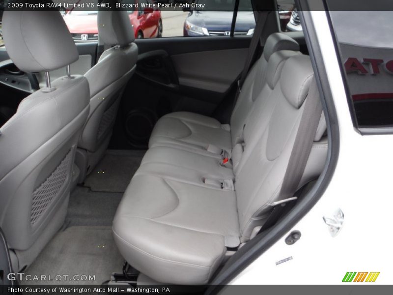 Blizzard White Pearl / Ash Gray 2009 Toyota RAV4 Limited V6 4WD