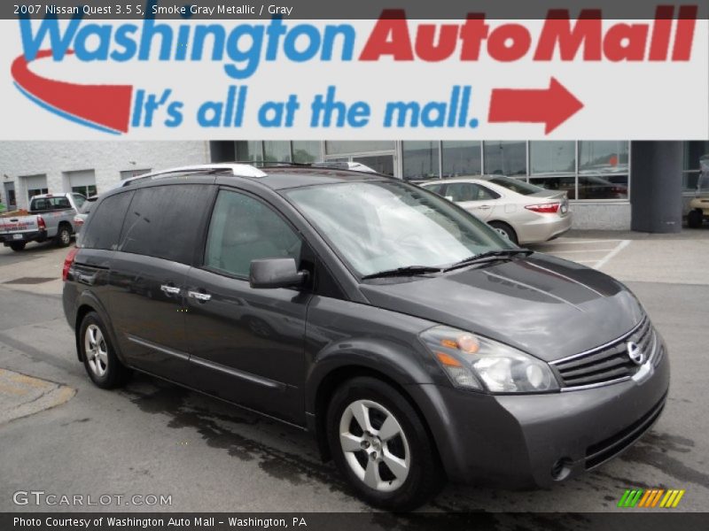 Smoke Gray Metallic / Gray 2007 Nissan Quest 3.5 S