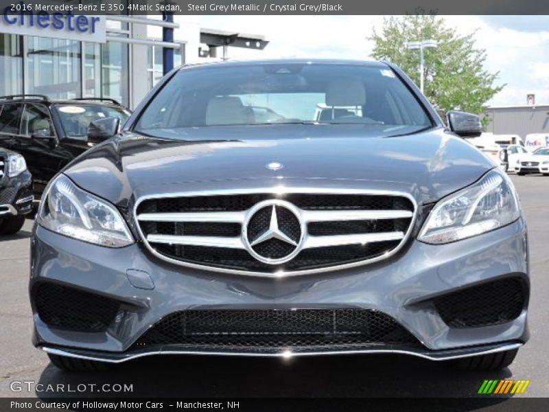 Steel Grey Metallic / Crystal Grey/Black 2016 Mercedes-Benz E 350 4Matic Sedan