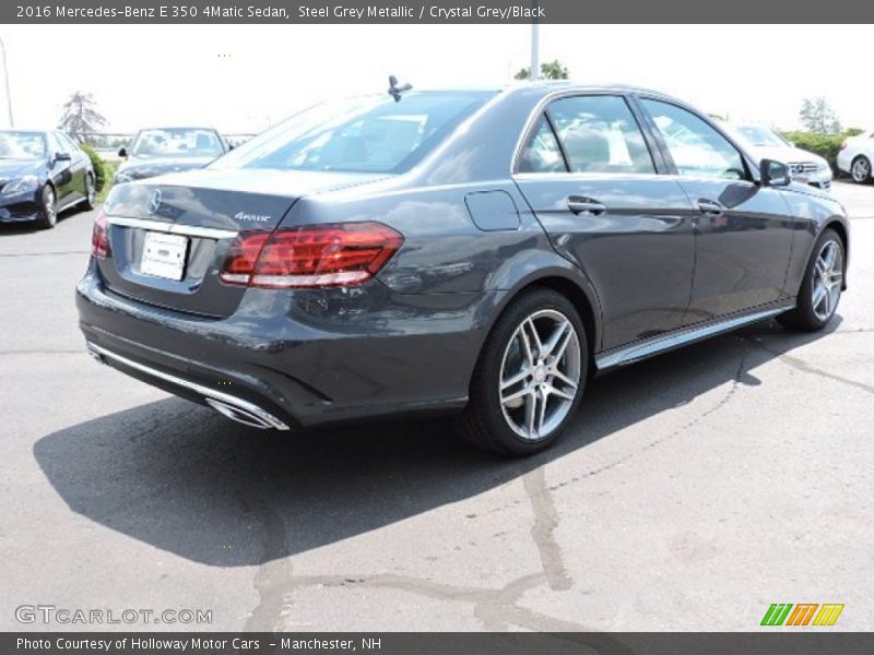 Steel Grey Metallic / Crystal Grey/Black 2016 Mercedes-Benz E 350 4Matic Sedan