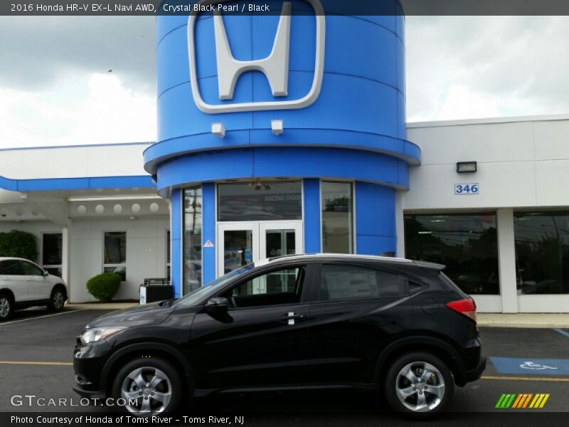 Crystal Black Pearl / Black 2016 Honda HR-V EX-L Navi AWD