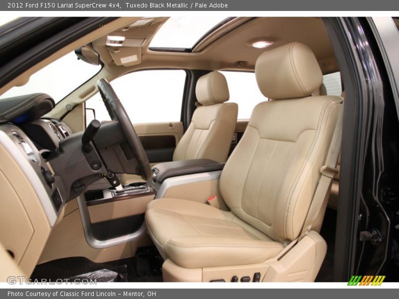 Tuxedo Black Metallic / Pale Adobe 2012 Ford F150 Lariat SuperCrew 4x4