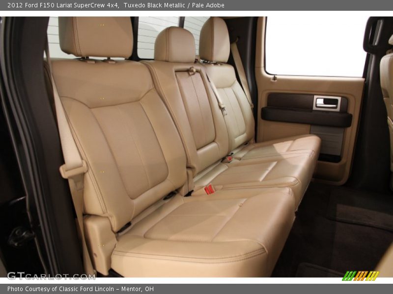 Tuxedo Black Metallic / Pale Adobe 2012 Ford F150 Lariat SuperCrew 4x4