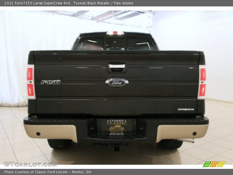 Tuxedo Black Metallic / Pale Adobe 2012 Ford F150 Lariat SuperCrew 4x4