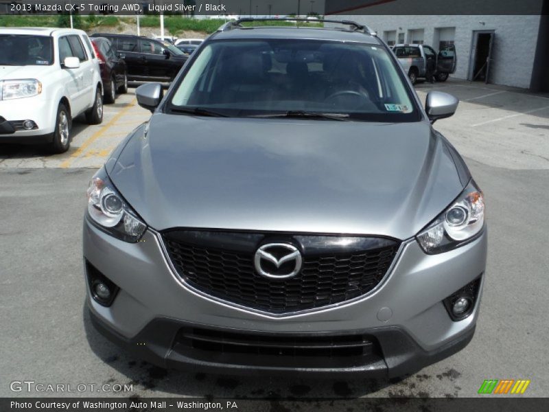 Liquid Silver / Black 2013 Mazda CX-5 Touring AWD