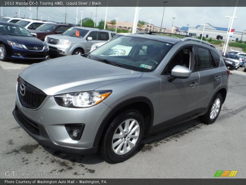 Liquid Silver / Black 2013 Mazda CX-5 Touring AWD