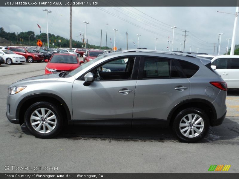 Liquid Silver / Black 2013 Mazda CX-5 Touring AWD