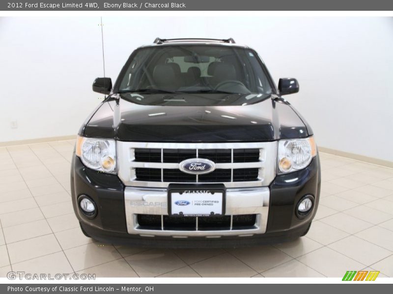 Ebony Black / Charcoal Black 2012 Ford Escape Limited 4WD