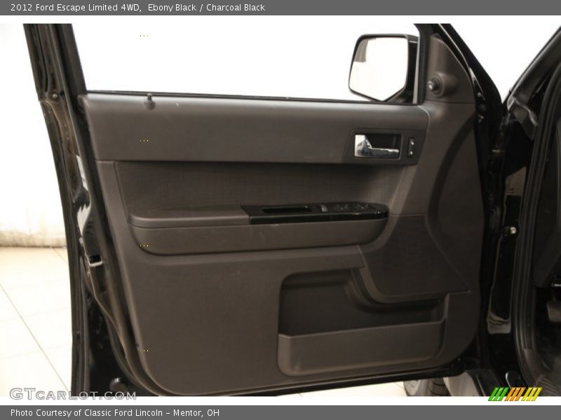 Ebony Black / Charcoal Black 2012 Ford Escape Limited 4WD