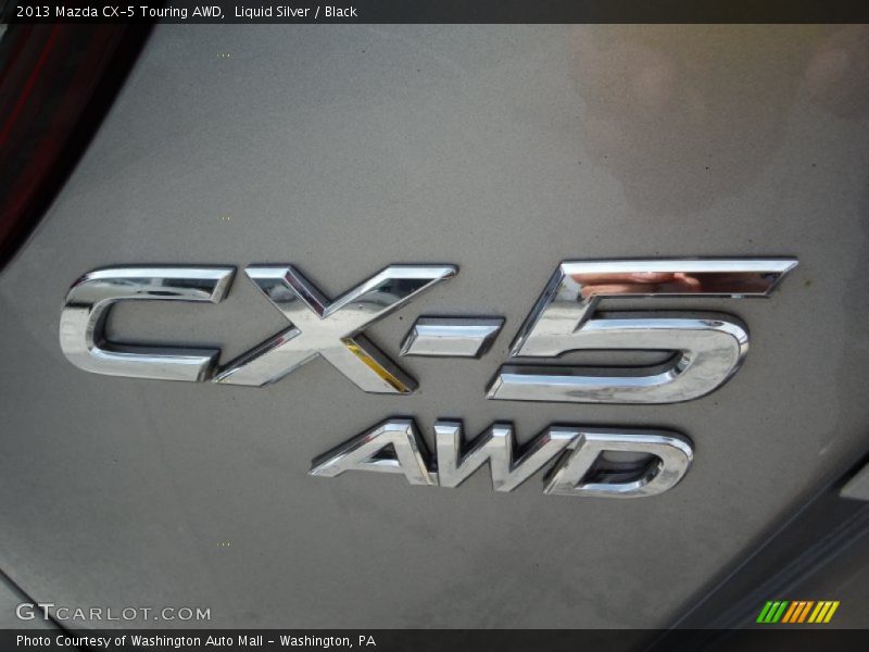 Liquid Silver / Black 2013 Mazda CX-5 Touring AWD