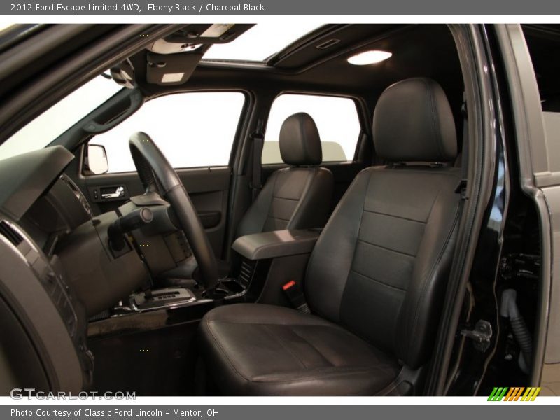 Ebony Black / Charcoal Black 2012 Ford Escape Limited 4WD