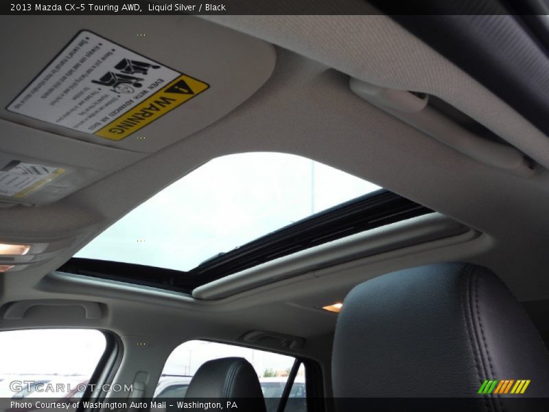 Liquid Silver / Black 2013 Mazda CX-5 Touring AWD