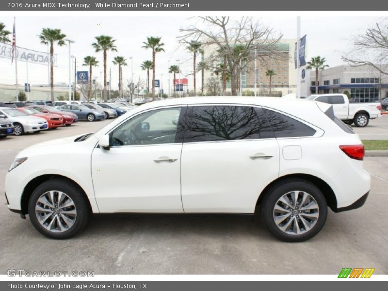 White Diamond Pearl / Parchment 2016 Acura MDX Technology