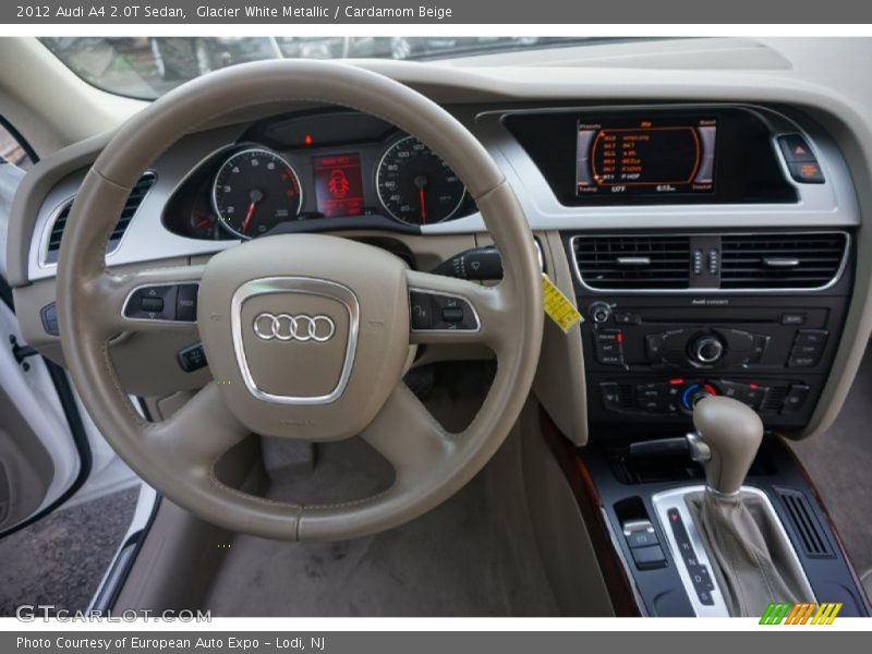 Glacier White Metallic / Cardamom Beige 2012 Audi A4 2.0T Sedan