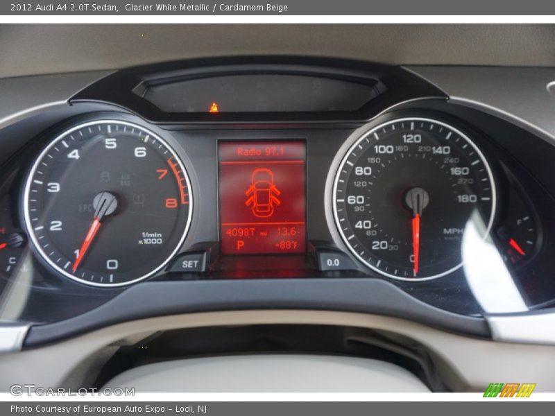 Glacier White Metallic / Cardamom Beige 2012 Audi A4 2.0T Sedan