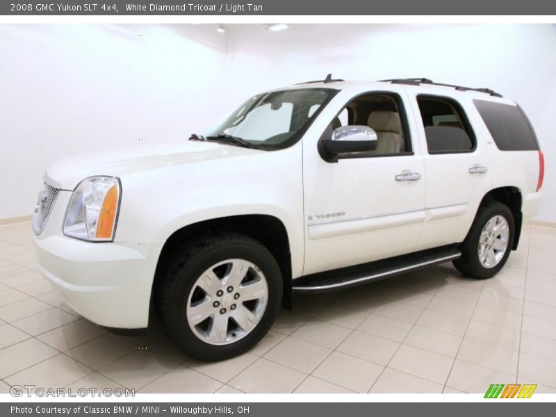 White Diamond Tricoat / Light Tan 2008 GMC Yukon SLT 4x4