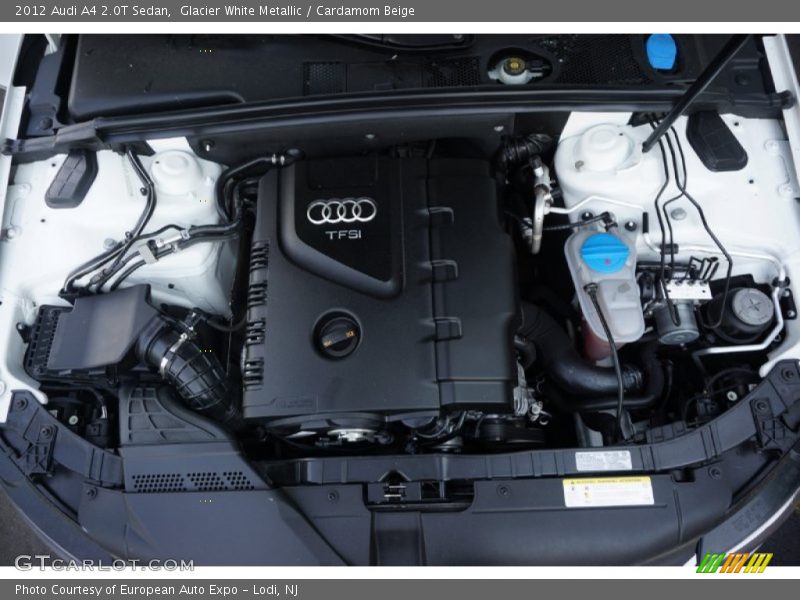 Glacier White Metallic / Cardamom Beige 2012 Audi A4 2.0T Sedan