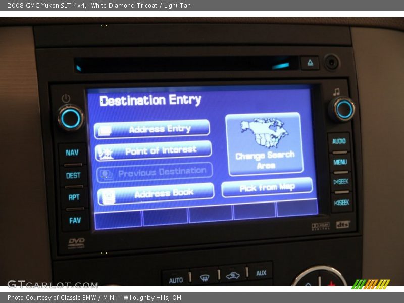 White Diamond Tricoat / Light Tan 2008 GMC Yukon SLT 4x4