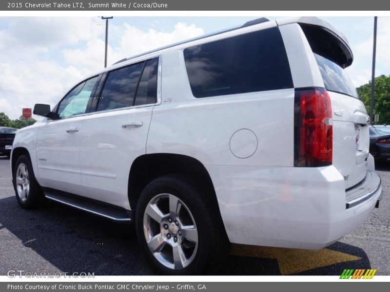 Summit White / Cocoa/Dune 2015 Chevrolet Tahoe LTZ